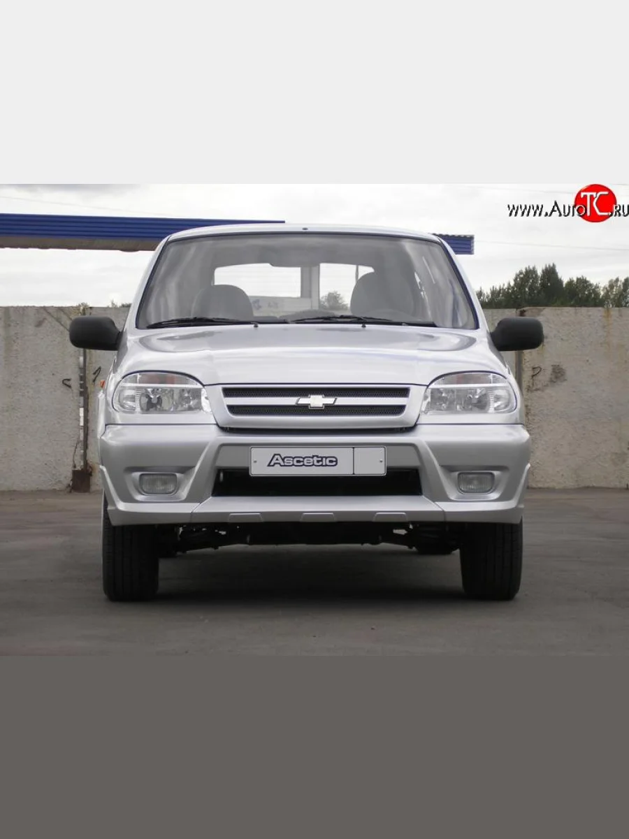 Передний бампер Аскет Chevrolet Niva 2123 дорестайлинг (2002-2008) (Неокрашенный)  в Самаре Самарской области