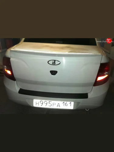 Накладка защитная на верхнюю часть заднего бампера Артформ Лада ВАЗ Гранта 2190 седан  дорестайлинг (2011-2017)