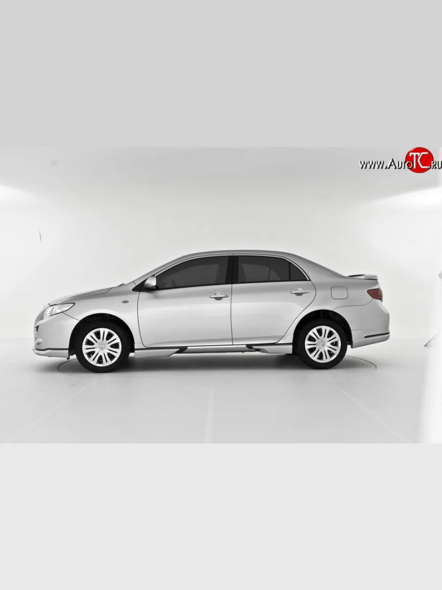 Пороги RS Toyota Corolla E150 седан дорестайлинг (2006-2010) (Неокрашенные)  в Самаре Самарской области