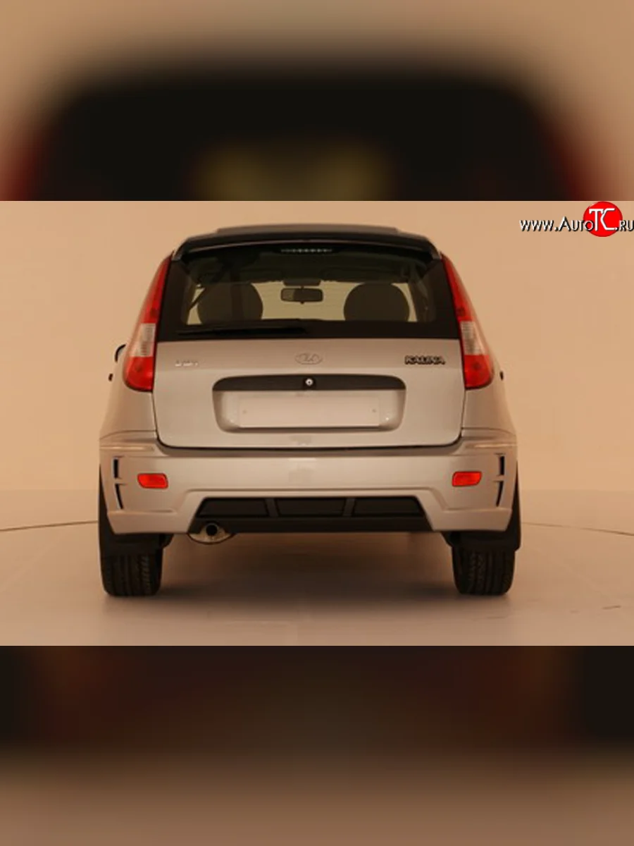 Задний бампер Руни Лада ВАЗ Калина 1119 хэтчбек (2004-2013) (Неокрашенный)  с доставкой в г. Пермь