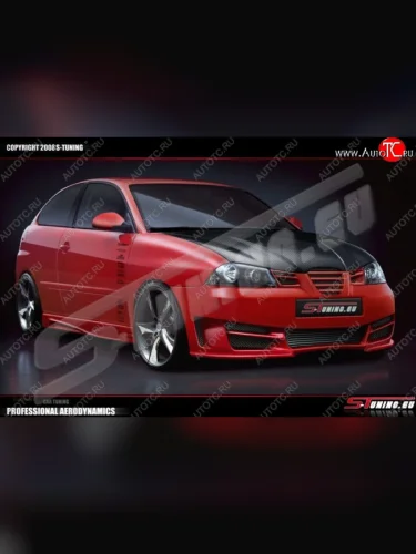 Пороги накладки ST Seat Ibiza 6L хэтчбэк 3 дв. дорестайлинг (2002-2006)