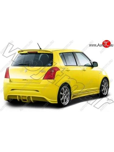 Задний бампер R1 Suzuki Swift ZC дорестайлинг, хэтчбэк 5 дв. (2003-2008)
