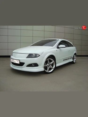 Глухая решётка радиатора Global Tuning Opel Astra  H GTC (2004-2011) хэтчбек 3 дв. дорестайлинг, хэтчбек 3 дв. рестайлинг
