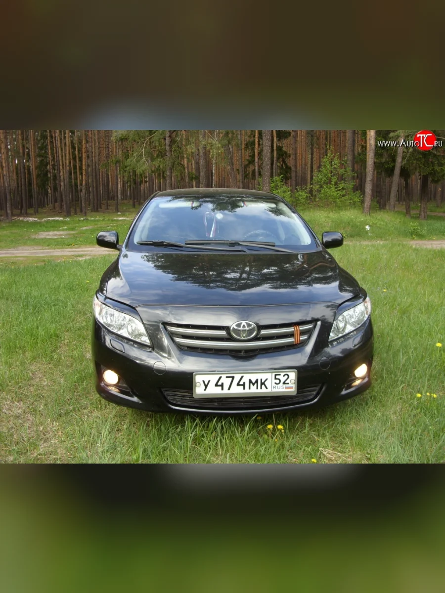 Комплект ресничек на фары Sport  Toyota Corolla (2006-2010) E150 (Неокрашенные)  В Кинешме Ивановской области