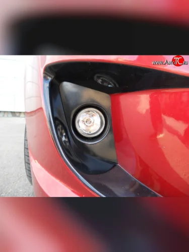 Вставки под противотуманные фары в передний бампер Я-робот Лада ВАЗ Калина ( 1118,  1117,  1119) - Калина Спорт  1119