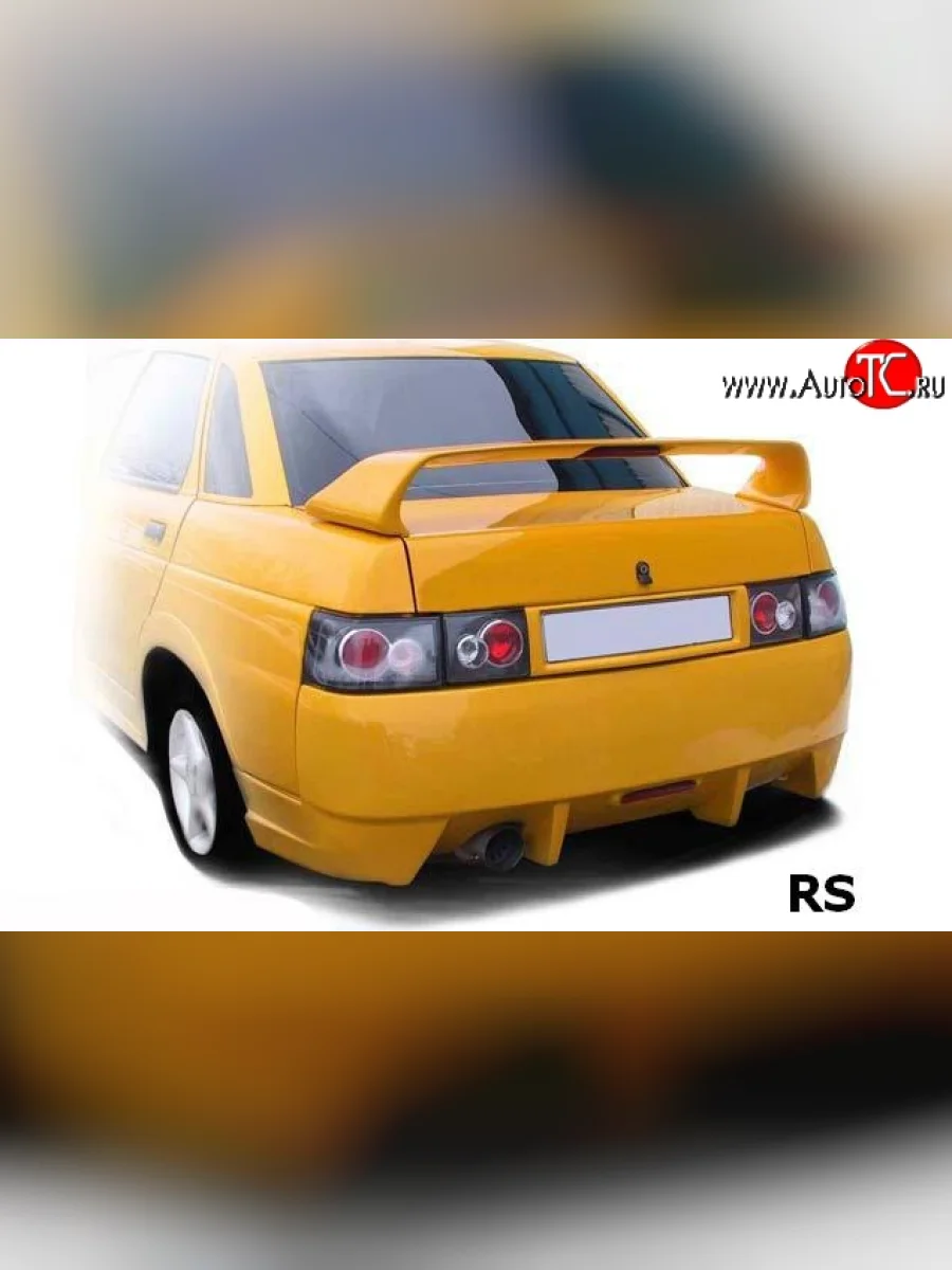 Накладка на задний номер RS Лада ВАЗ 2110 седан (1995-2007) (Неокрашенная)  в Самаре Самарской области