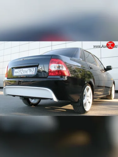 Задний бампер Я-робот Лада ВАЗ Приора  2170 (2007-2018) седан дорестайлинг, седан рестайлинг