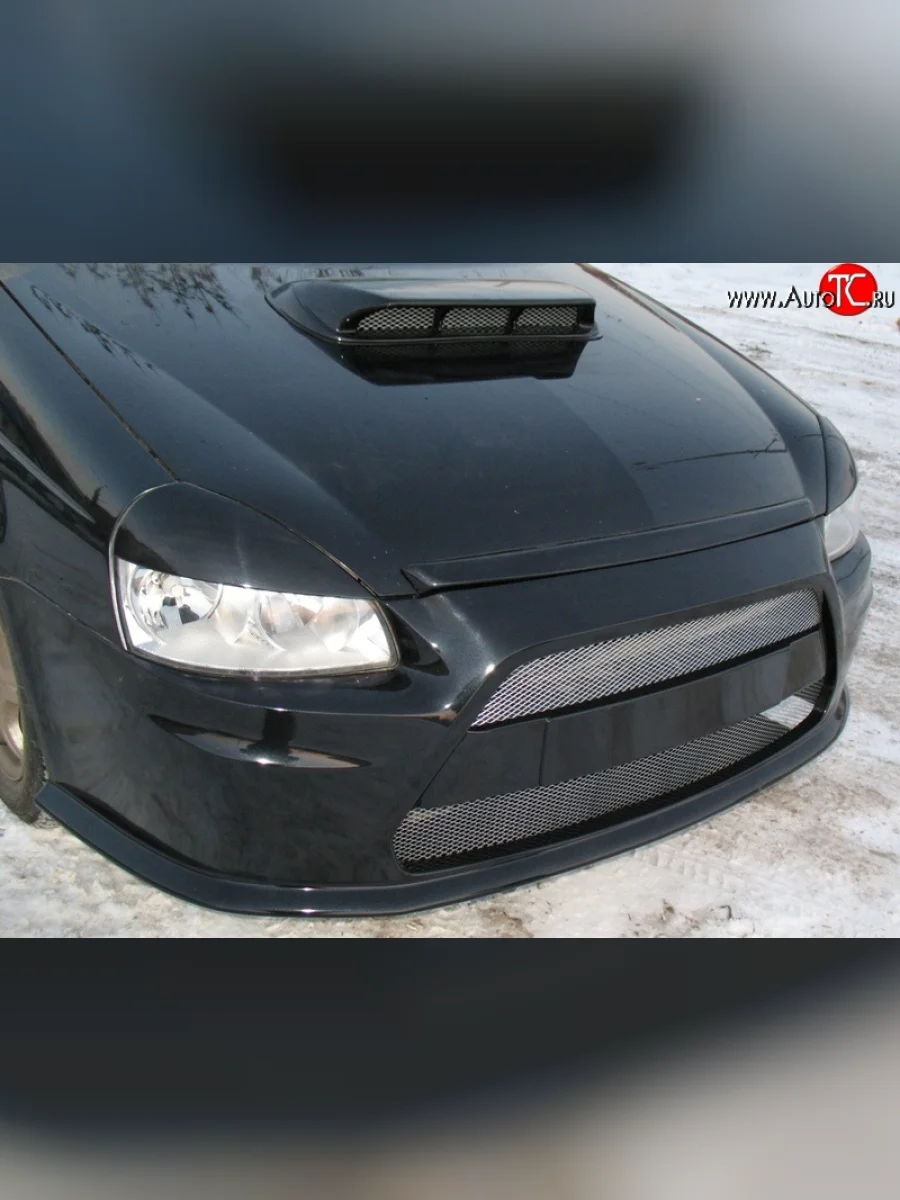 Реснички Lancer Style  Лада ВАЗ Приора (2007-2018) 2170, 2171, 2172, 21728 (Неокрашенные)  с доставкой в г. Керчь