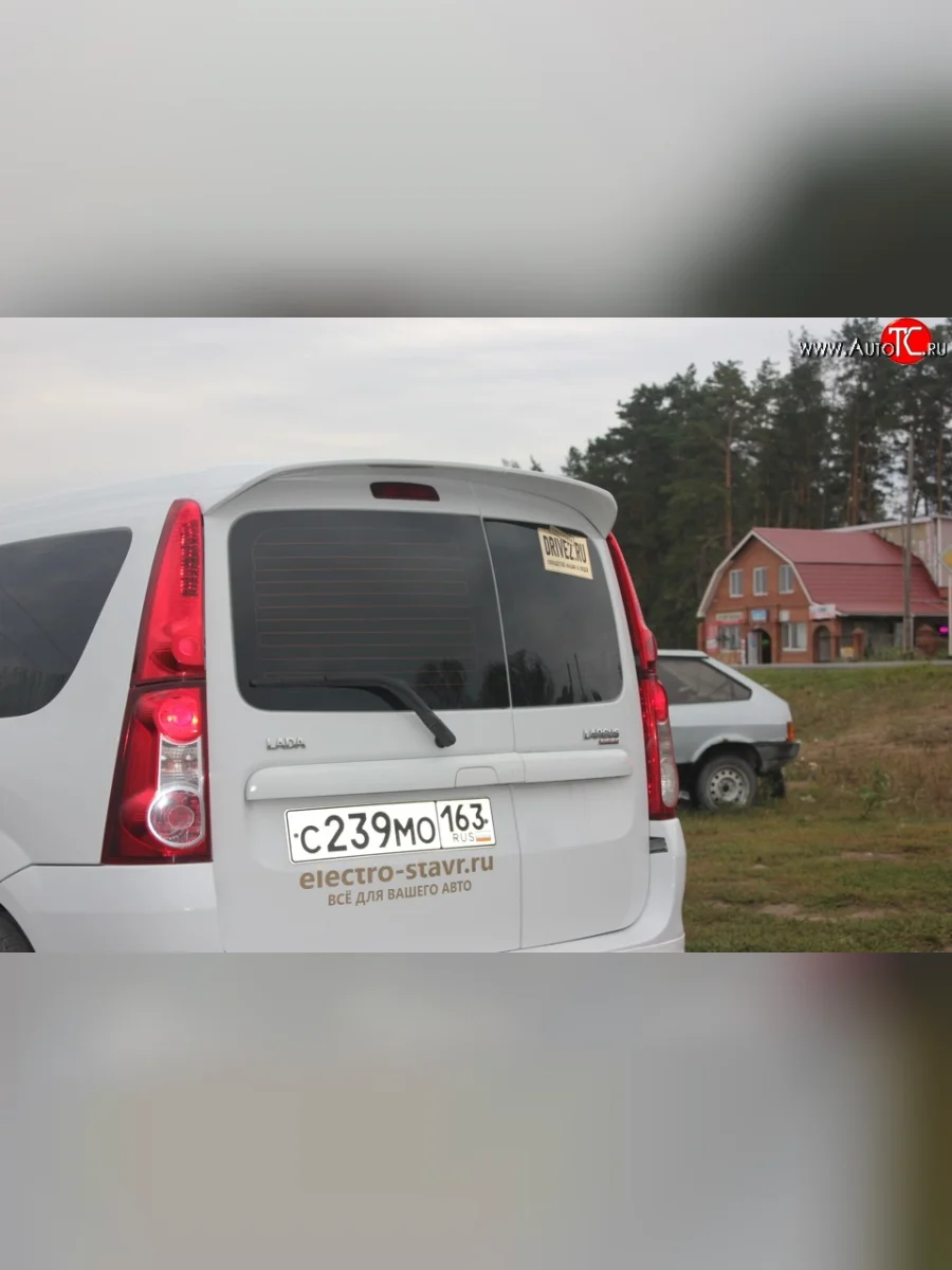 Верхний спойлер Фанат  Лада ВАЗ Ларгус (2012-2025) (Неокрашенный)  с доставкой в г. Керчь