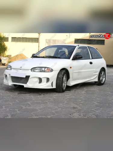 Пороги накладки Auto-R Mitsubishi Colt CJ0 хэтчбэк 3 дв. (1995-2003)