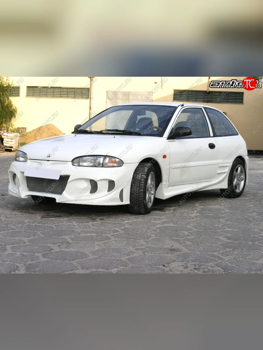 Пороги накладки Auto-R Mitsubishi Colt CJ0 хэтчбэк 3 дв. (1995-2003)  в Самаре Самарской области