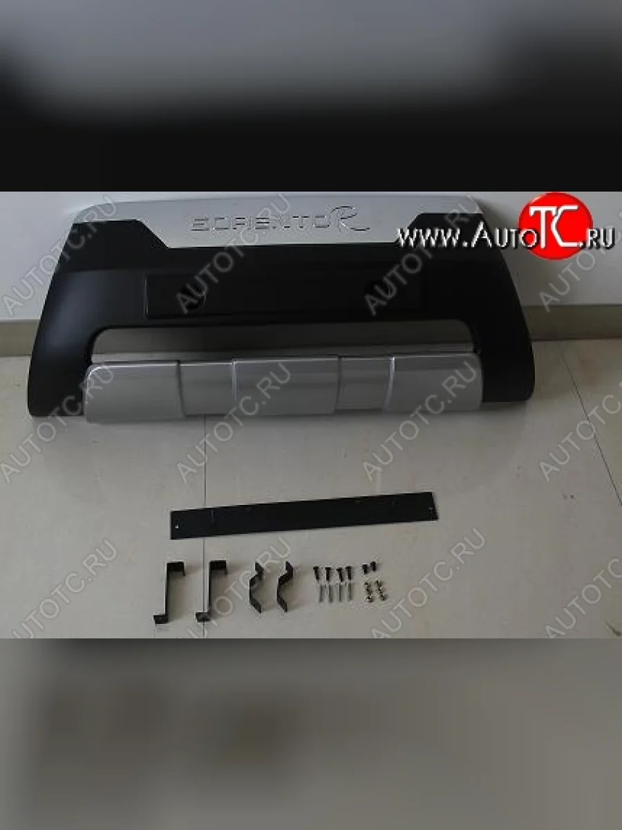 Накладка на передний бампер SuvStyle KIA Sorento XM рестайлинг (2012-2015) (Неокрашенная)  в Перми Пермском крае