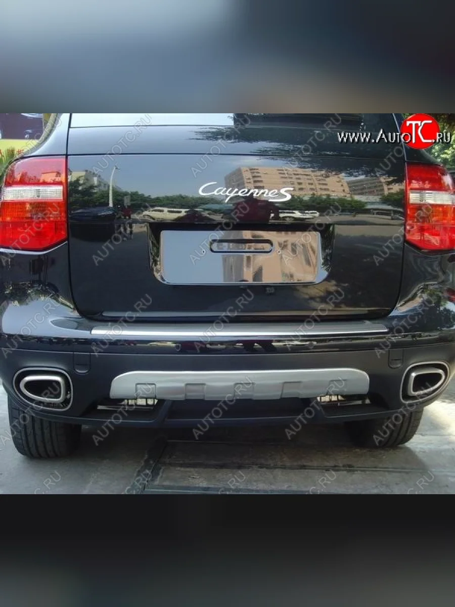 Диффузор на задний бампер OEM Porsche Cayenne 955 (2002-2006) (Неокрашенная)  с доставкой в г. Керчь
