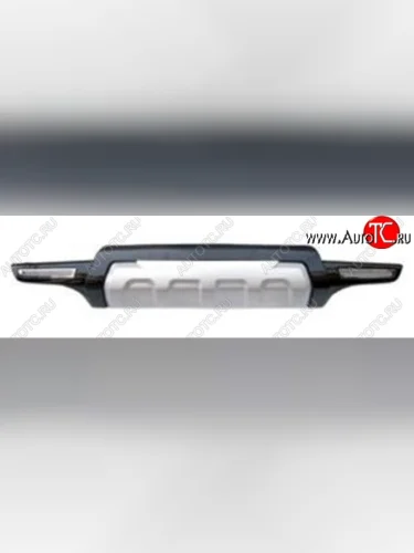 Диффузор на задний бампер SuvStyle Hyundai Santa Fe CM дорестайлинг (2006-2009)
