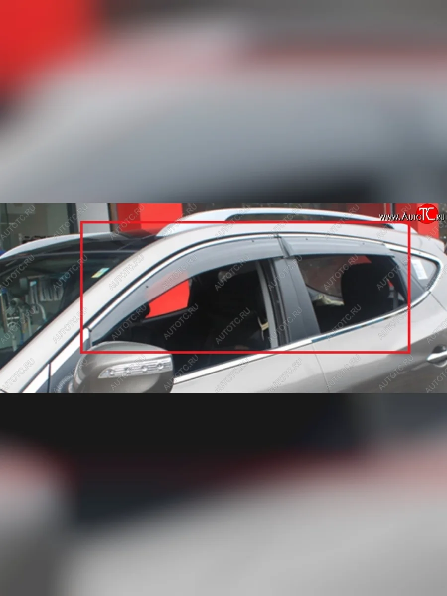 Дефлекторы окон (ветровики) SuvStyle Honda CR-V RE1,RE2,RE3,RE4,RE5,RE7 дорестайлинг (2007-2010)  в Воронеже Воронежской области