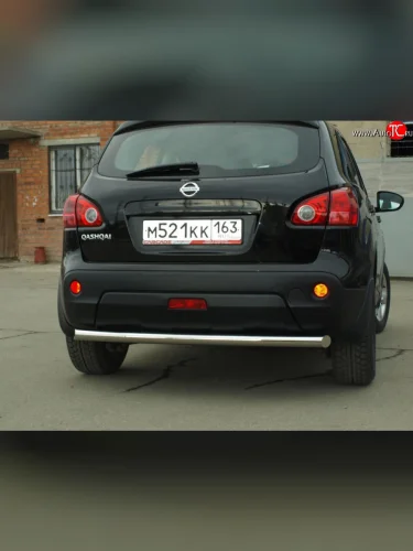 Защита заднего бампера 63,5 мм Nissan Qashqai  1 J10 (2007-2010) дорестайлинг