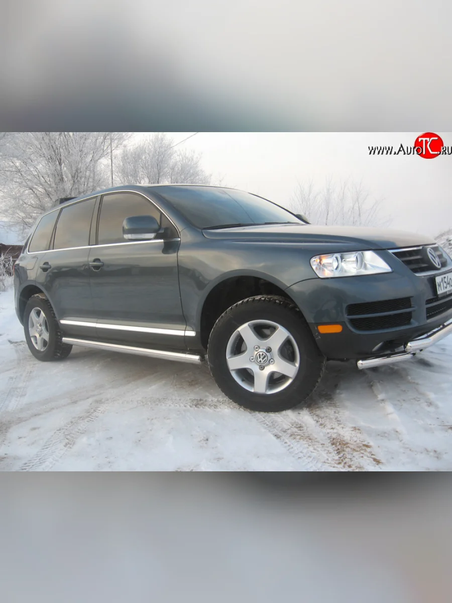 Защита порогов Volkswagen Touareg 1 GP дорестайлинг (2002-2007)  в Перми Пермском крае