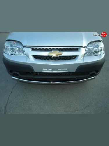 Защита переднего бампера Metall-Design 63 мм Chevrolet Niva  2123 (2009-2020), Лада ВАЗ 2123 (Нива Шевроле) (2009-2021)