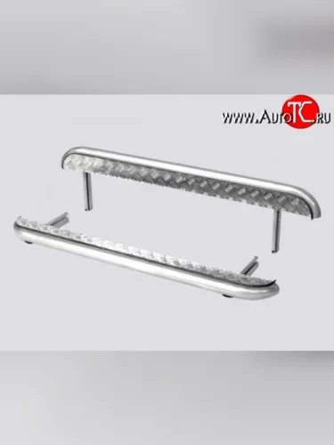 Защита порогов 63,5 мм с алюминиевым листом Металл-Дизайн Лада ВАЗ Нива 4х4 2121 3 дв. дорестайлинг (1977-2019) Защита порогов 63,5 мм с алюминиевым листом Металл-Дизайн Лада ВАЗ Нива 4х4 2121 3 дв. дорестайлинг (1977-2019)