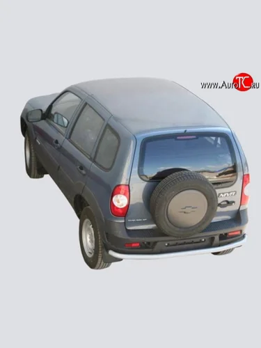 Одинарная защита заднего бампера из трубы диаметром 63.5 мм Металл Дизайн Chevrolet Niva  2123 (2009-2020), Лада ВАЗ 2123 (Нива Шевроле) (2009-2021)