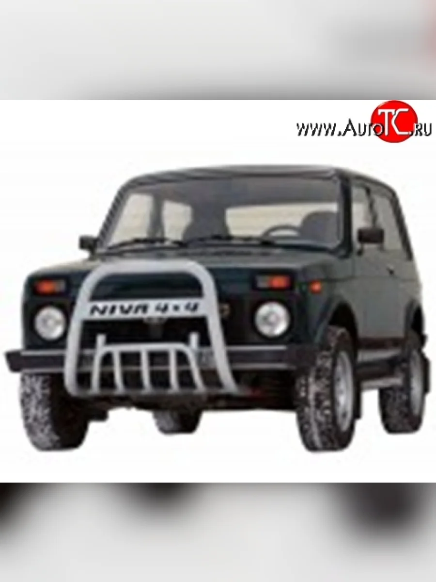 Защита переднего бампера (Ø63,5 мм высокая, с полимерным покрытием) Металл Дизайн Лада ВАЗ нива 4х4 2121 3 дв. 1-ый рестайлинг (2019-2021) (Цвет серебристый)  в Керчи Республика Крым