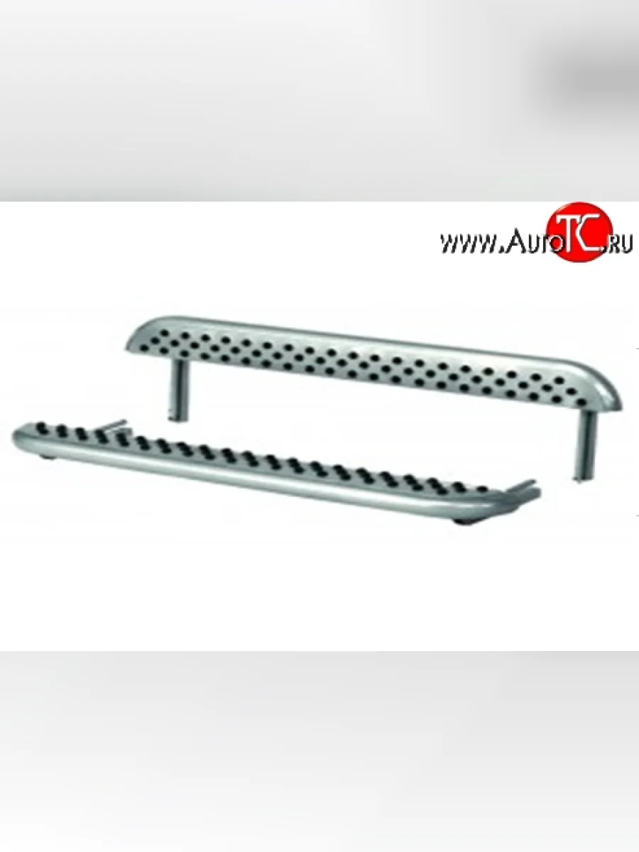 Широкая защита порогов с резиновыми вставками Металл Дизайн Лада ВАЗ нива 4х4 2131 Урбан 3 дв. дорестайлинг (2014-2019) (Окраска в серебристый цвет)  в Воронеже Воронежской области