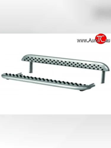 Широкая защита порогов из трубы диаметром 51 мм с резиновыми вставками Металл Дизайн Лада ВАЗ Нива 4х4 2121 3 дв. дорестайлинг (1977-2019) Широкая защита порогов из трубы диаметром 51 мм с резиновыми вставками Металл Дизайн Лада ВАЗ Нива 4х4 2121 3 дв. дорестайлинг (1977-2019)