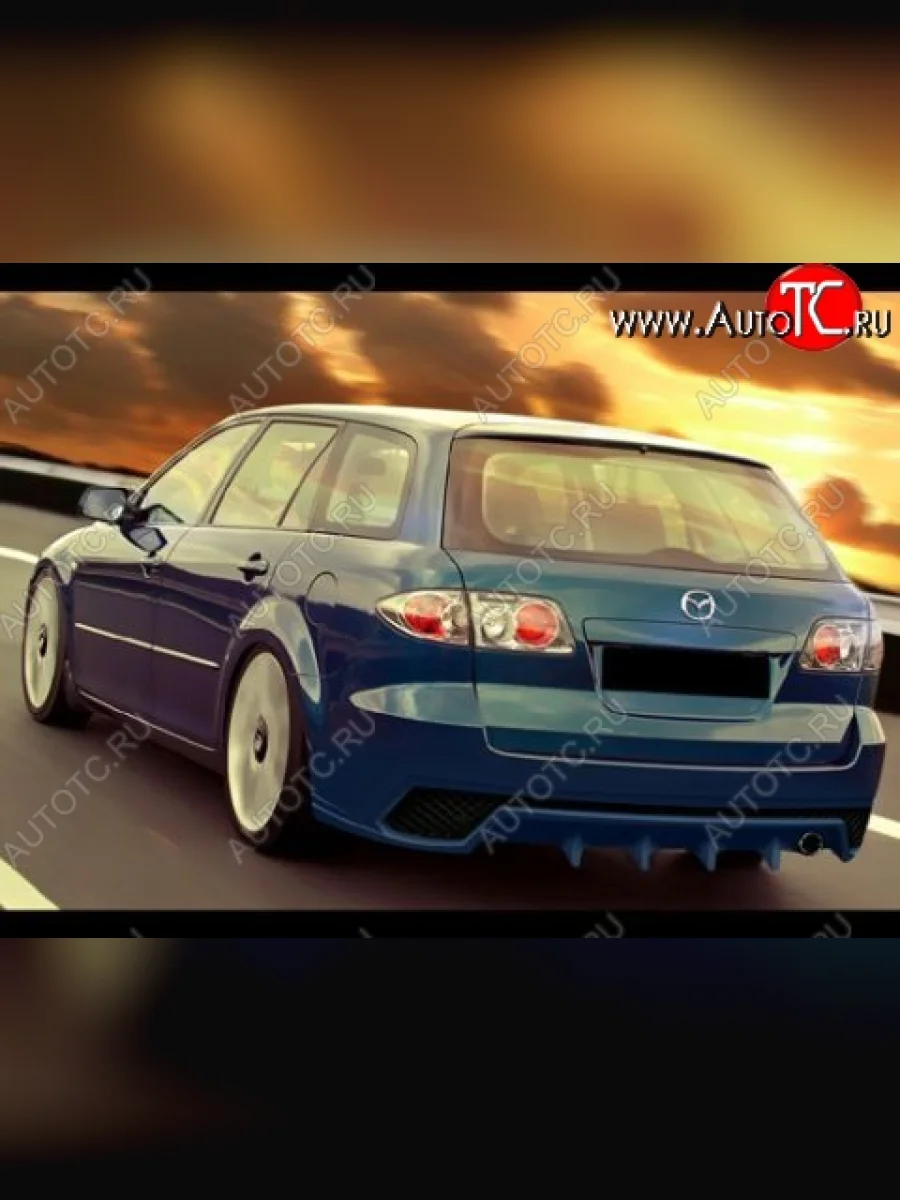 Задний бампер R1 Mazda 6 GG, GY универсал дорестайлинг (2002-2005)  в Керчи Республика Крым