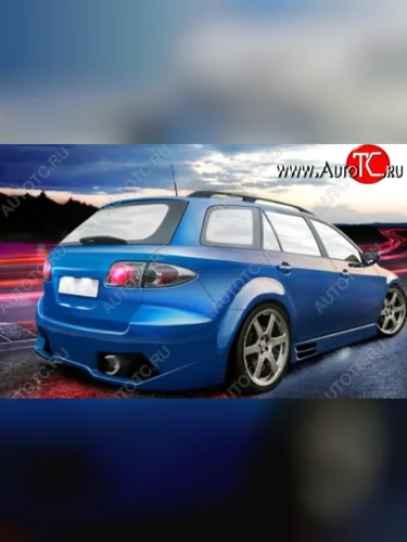 Задний бампер Golardo Mazda 6 GG, GY универсал дорестайлинг (2002-2005)