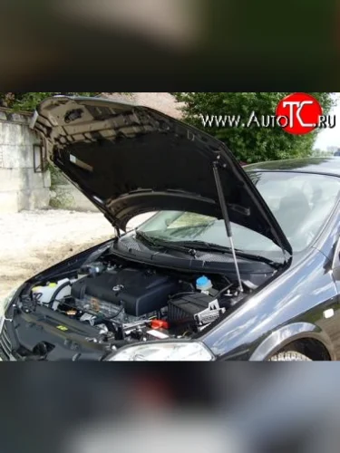 Упор капота Sport (с кронштейном) Nissan Primera  3 P12 (2001-2008) седан, универсал