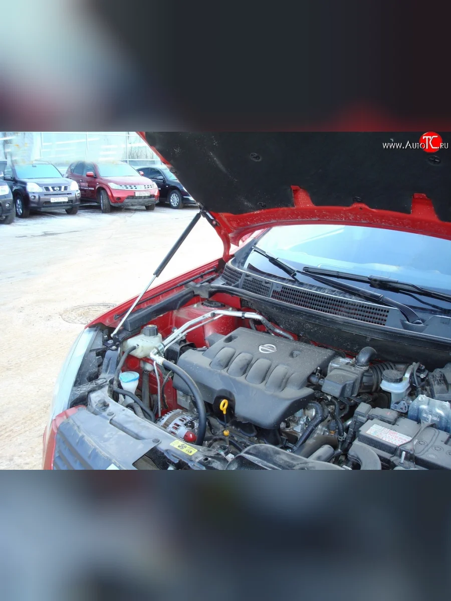 Упор капота Sport Nissan Qashqai 1 J10 дорестайлинг (2007-2010)  в Самаре Самарской области