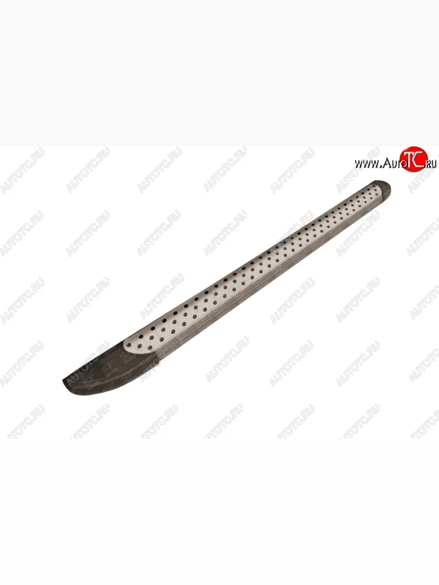 Алюминиевые пороги Slitkoff Standart Silver Jeep Grand Cherokee WK2 дорестайлинг (2010-2013)  в Самаре Самарской области