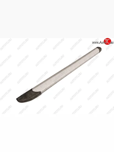 Алюминиевые пороги Slitkoff Optima Silver Toyota Venza  GV10 (2008-2012) дорестайлинг