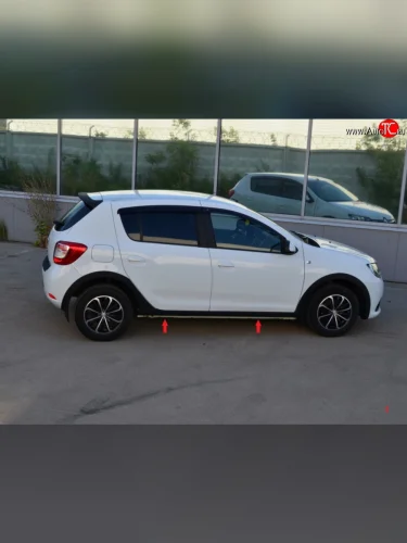 Комплект порогов KART RS NEW Renault Sandero 2 дорестайлинг (2014-2018)