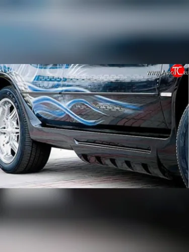 Пороги накладки с арками Тарантул BMW X5 E53 рестайлинг (2003-2006)
