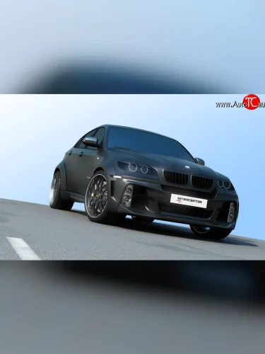 Передний бампер Interceptor BMW X6 E71 рестайлинг (2012-2014)