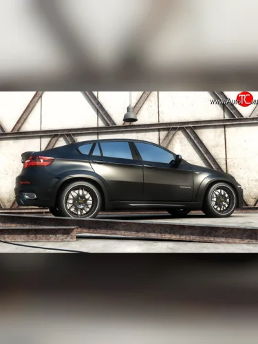 Пороги накладки Interceptor BMW X6 E71 рестайлинг (2012-2014)