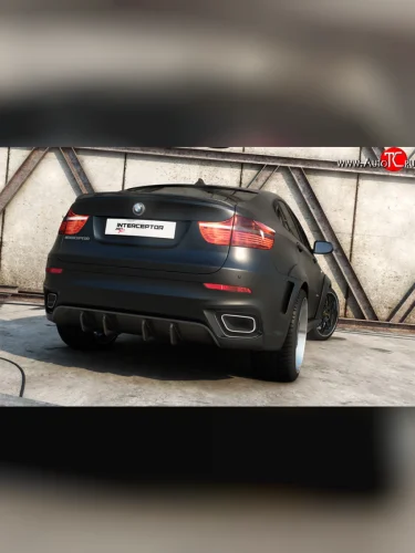 Нижняя накладка крышки багажника Interceptor BMW X6 E71 рестайлинг (2012-2014)
