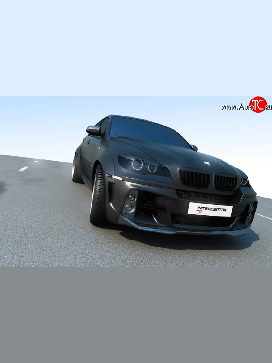 Комплект Светового модуля в передний бампер interceptor BMW X6 E71 рестайлинг (2012-2014)  в Самаре Самарской области