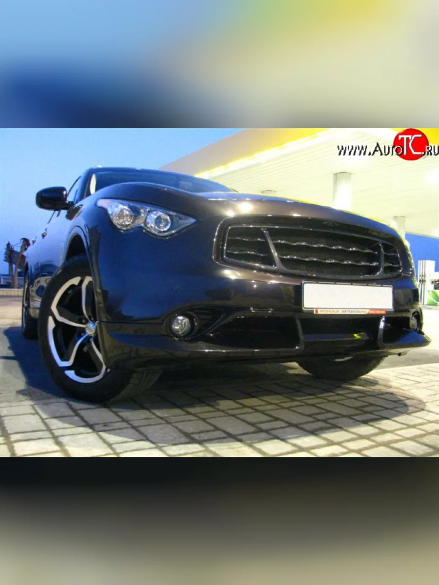 Юбка переднего бампера Diablo INFINITI FX50 S51 дорестайлинг (2008-2011) (Неокрашенная)  в Керчи Республика Крым