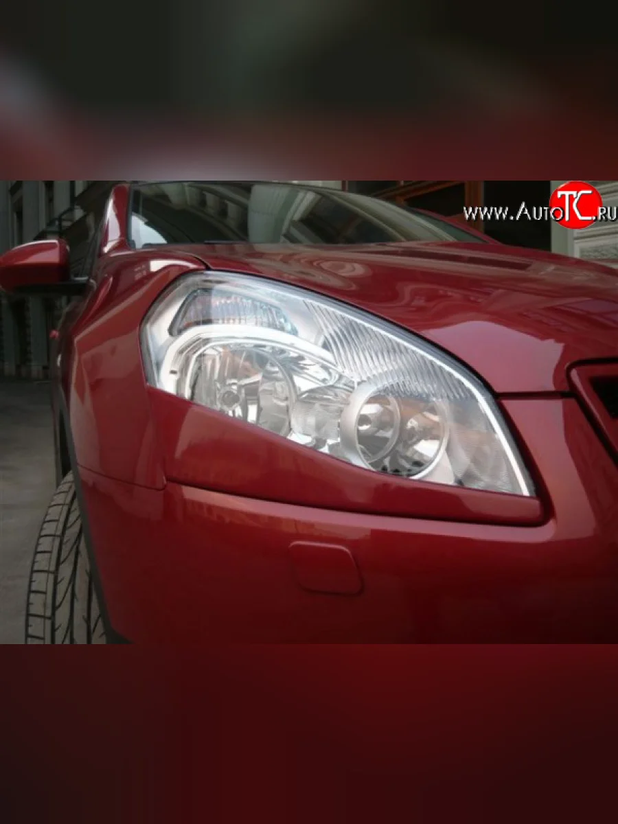 Реснички Городская Легенда рестайлинг Nissan Qashqai 1 J10 дорестайлинг (2007-2010) (Неокрашенные)  в Самаре Самарской области
