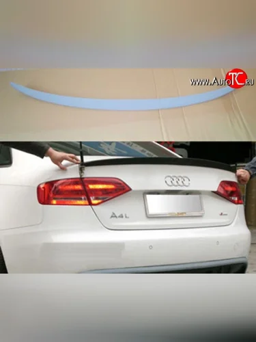 Лип спойлер АВТОКРАТ Audi A4  B8 (2007-2011) дорестайлинг, седан