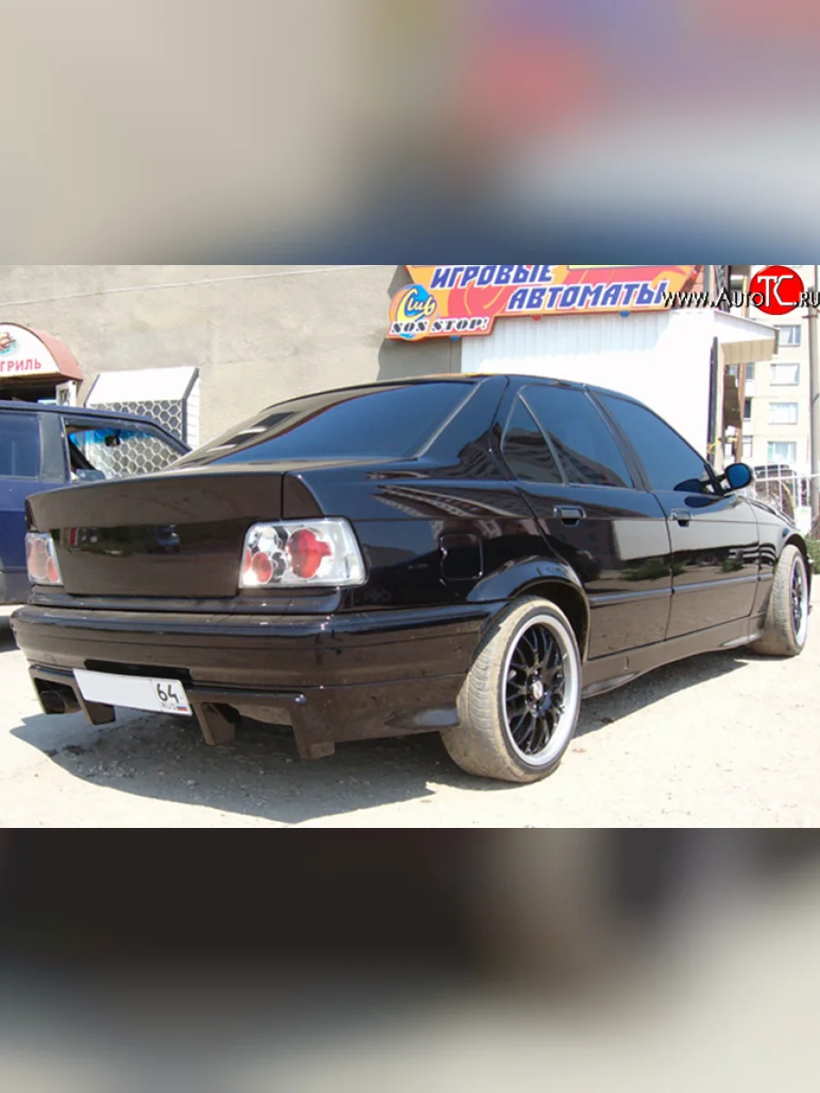 Накладка заднего бампера M-VRS BMW 3 серия E36 седан (1990-2000) (Неокрашенная)  в Самаре Самарской области