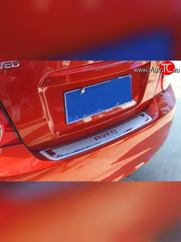 Накладка защитная на задний бампер M-VRS Chevrolet Aveo T300 хэтчбек (2011-2015)