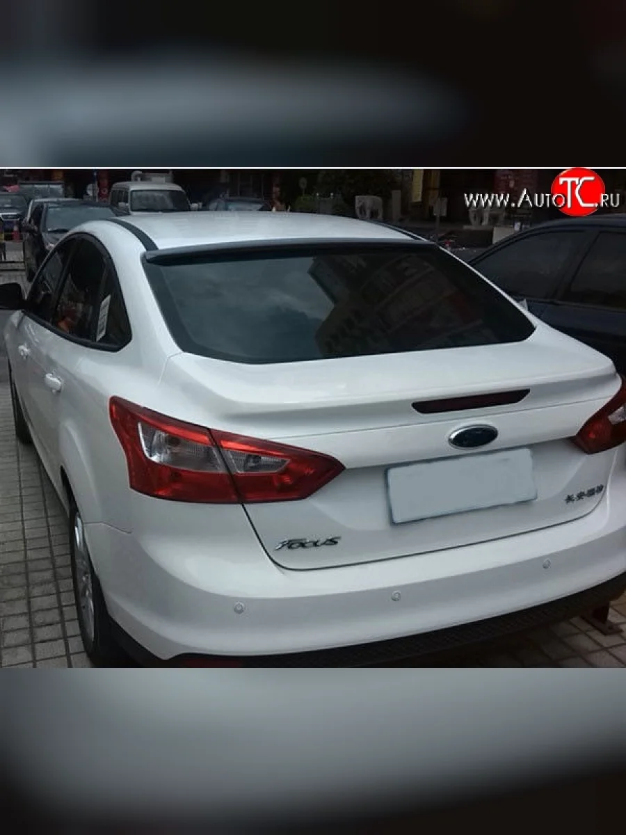 Козырёк на заднее стекло M-VRS Ford Focus 3 седан рестайлинг (2014-2019) (Неокрашенный)  в Перми Пермском крае