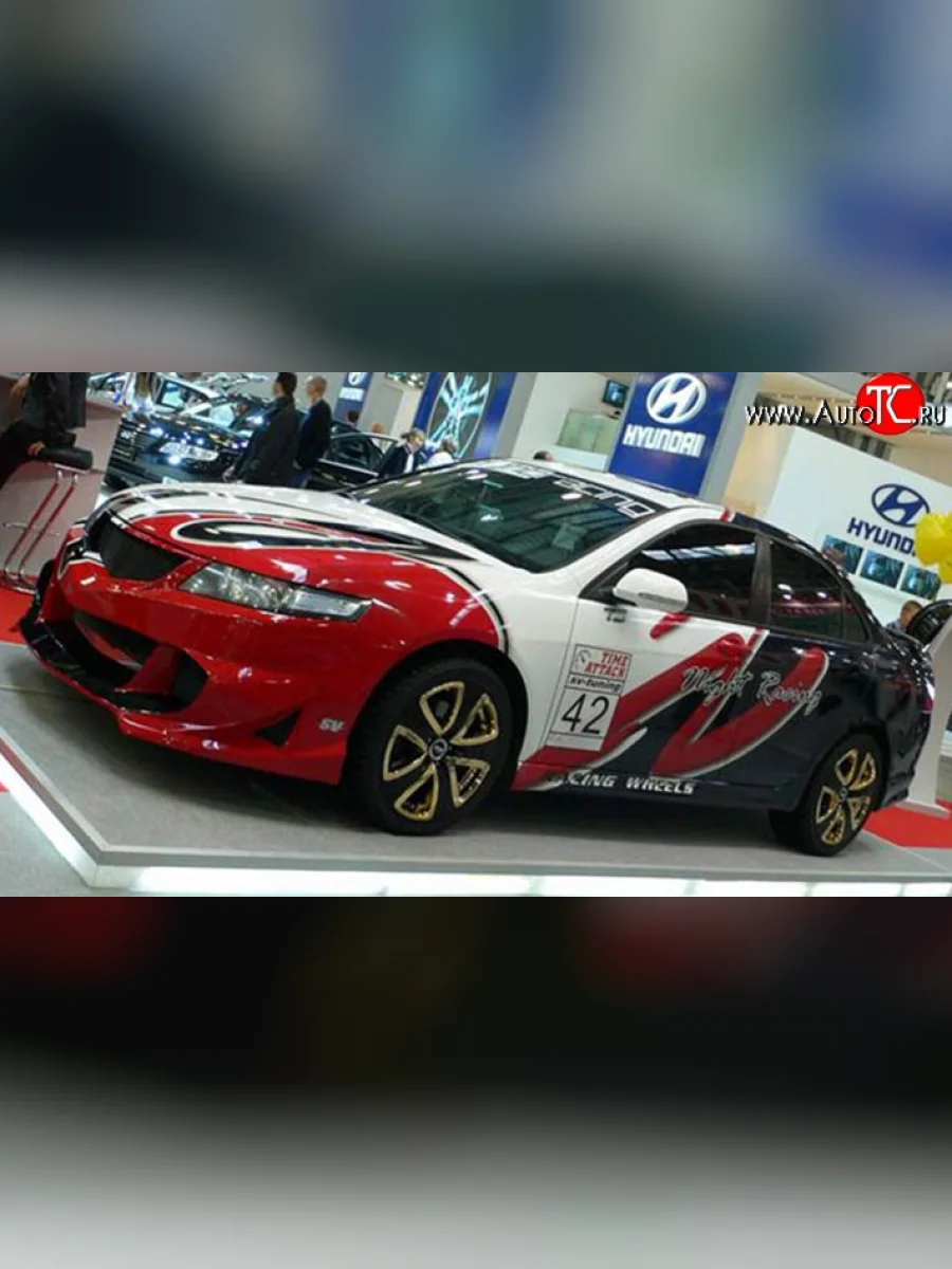 Передний бампер Night-Racing Honda Accord 7 CL седан дорестайлинг (2002-2005) (Неокрашенный)  в Самаре Самарской области