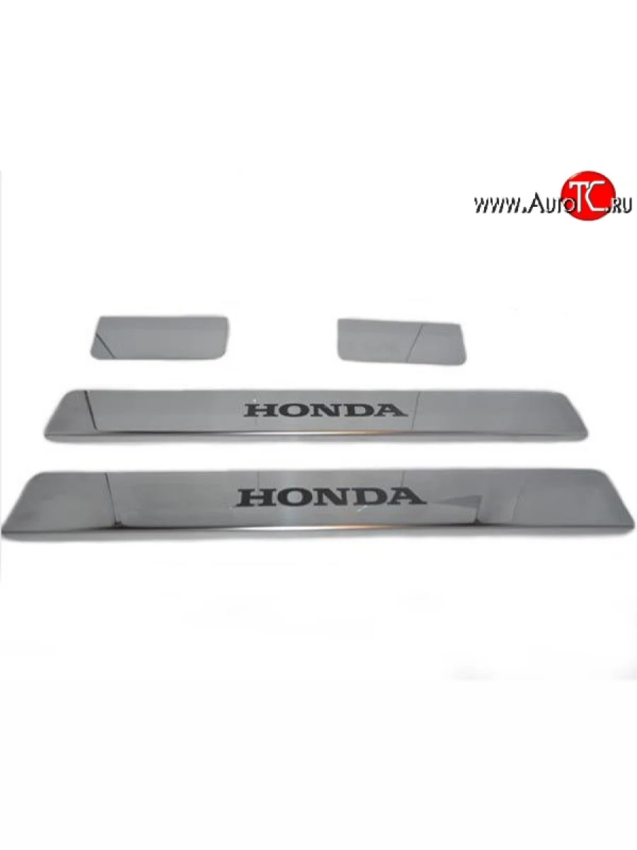 Накладки на порожки автомобиля M-VRS (нанесение надписи методом окраски) Honda CR-V RE1,RE2,RE3,RE4,RE5,RE7 дорестайлинг (2007-2010)  в Самаре Самарской области