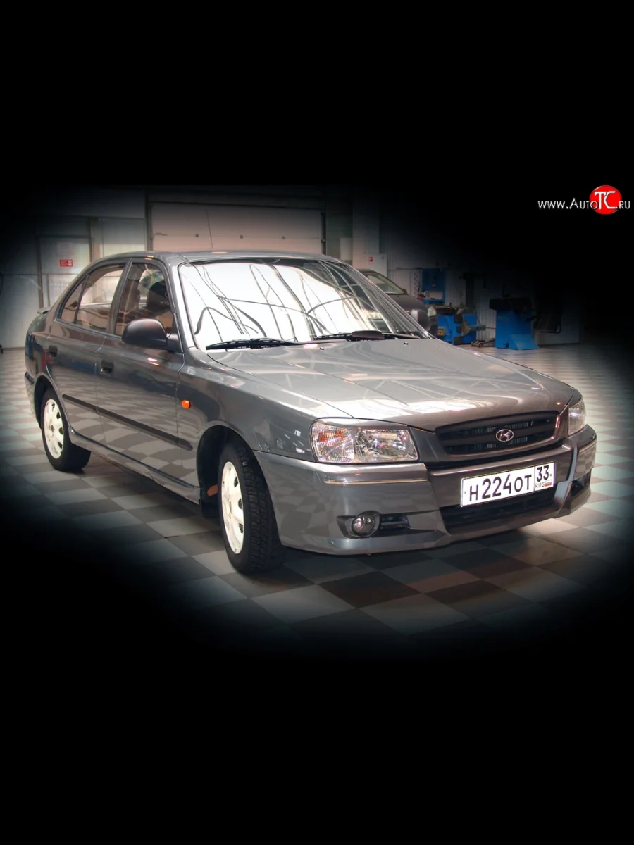 Реснички E-Sport Hyundai Accent 2 LC седан дорестайлинг (ТагАЗ) (1999-2012) (Неокрашенные)  в Самаре Самарской области