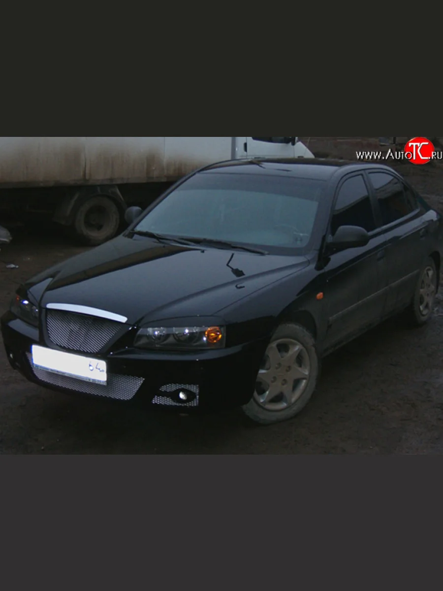 Передний бампер M-VRS Hyundai Elantra XD седан дорестайлинг (2000-2003) (Неокрашенный)  в Керчи Республика Крым