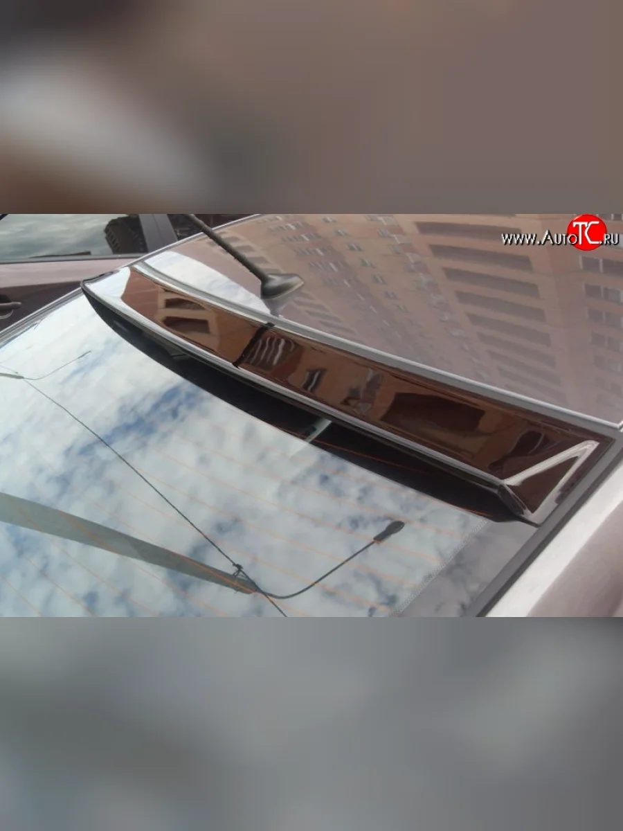 Козырёк на заднее стекло M-VRS Hyundai Solaris RBr седан дорестайлинг (2010-2014) (Неокрашенный)  с доставкой в г. Керчь